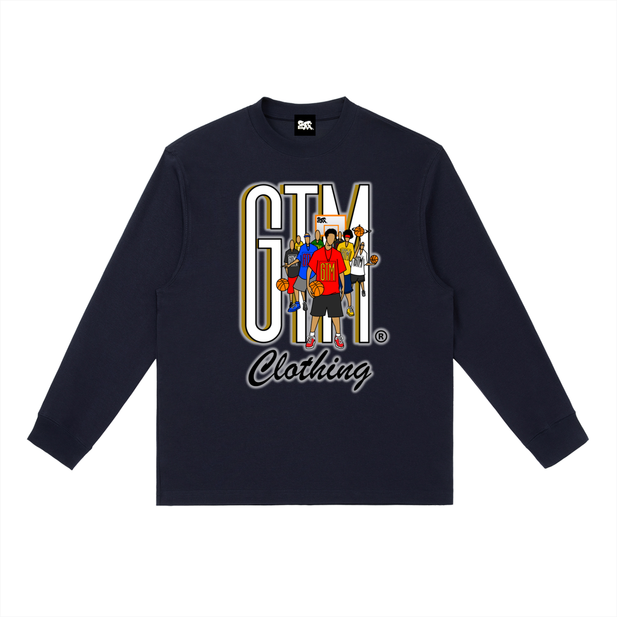 GTM® Shadow Hoopers Crewneck Long Sleeve T-Shirt | Men