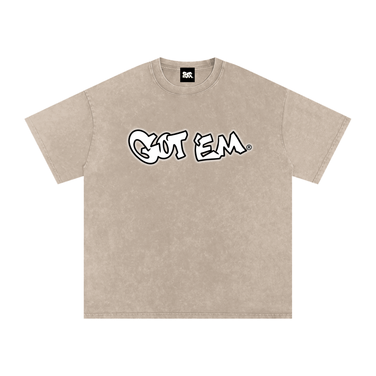 GOT ʻEM® Billboard Snow Washed Oversized Cotton T-Shirt | Unisex