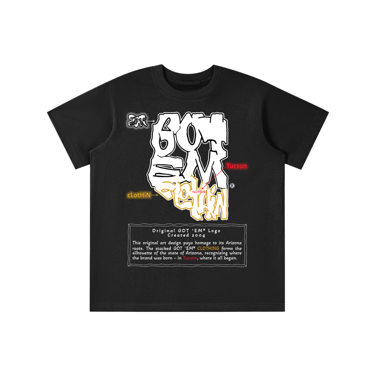 GOT ʻEM® Arizona Description T-Shirt | Kids