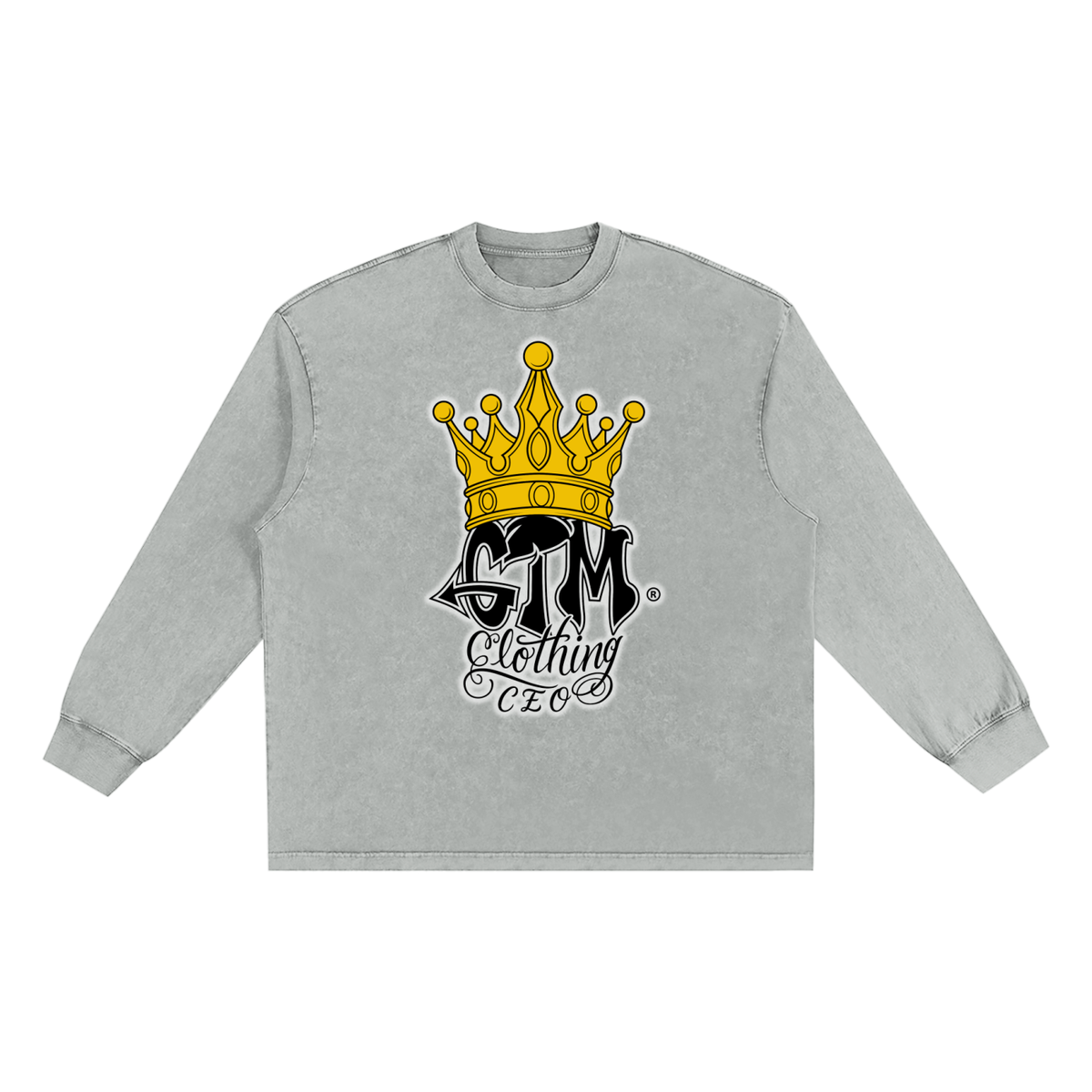 GTM® Crown Snow Washed Frayed Edge T-Shirt | Unisex