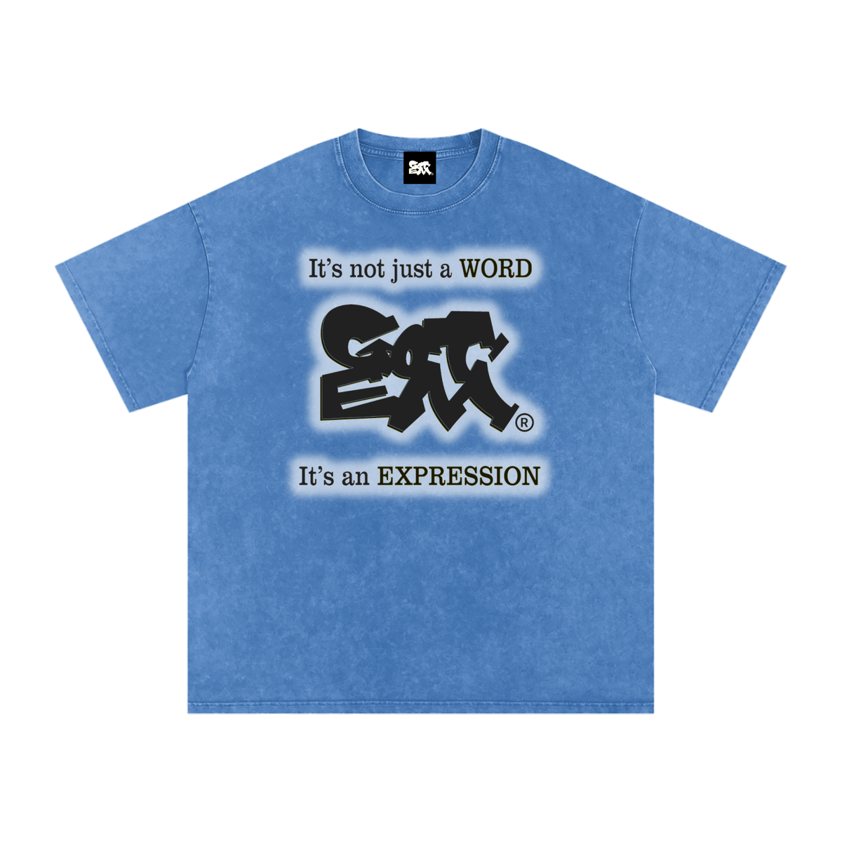 GOT ʻEM® Original with Tagline (Glow) Snow Washed Oversized Cotton T-Shirt | Unisex
