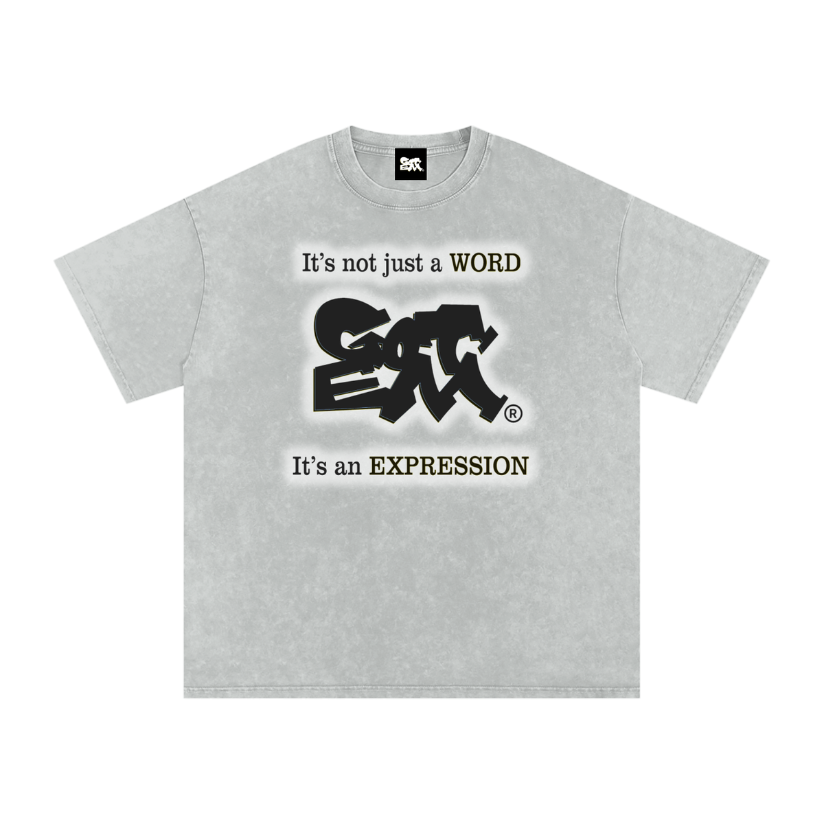 GOT ʻEM® Original with Tagline (Glow) Snow Washed Oversized Cotton T-Shirt | Unisex