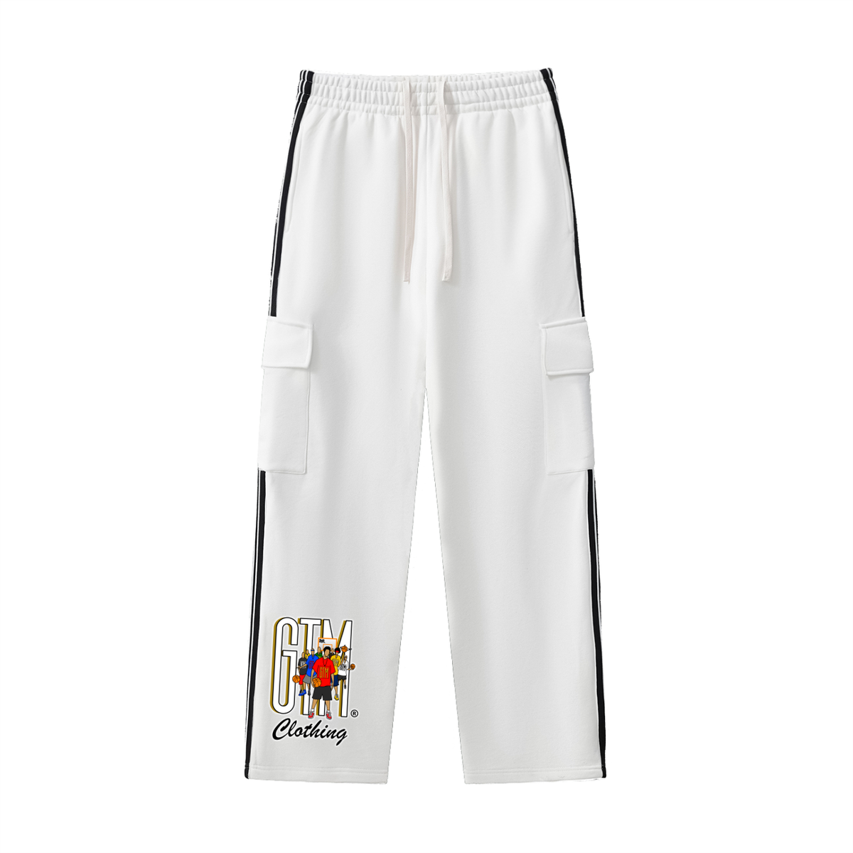 GTM® Shadow Hoopers Side Stripe Straight-Leg Pants | Unisex