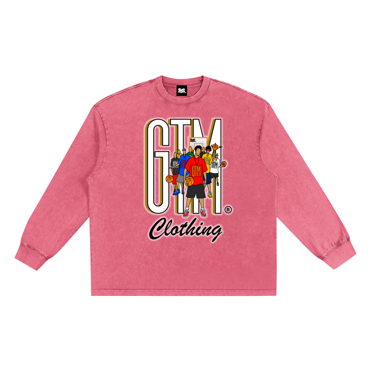 GTM® Shadow Hoopers Snow Washed Frayed Edge T-Shirt | Unisex