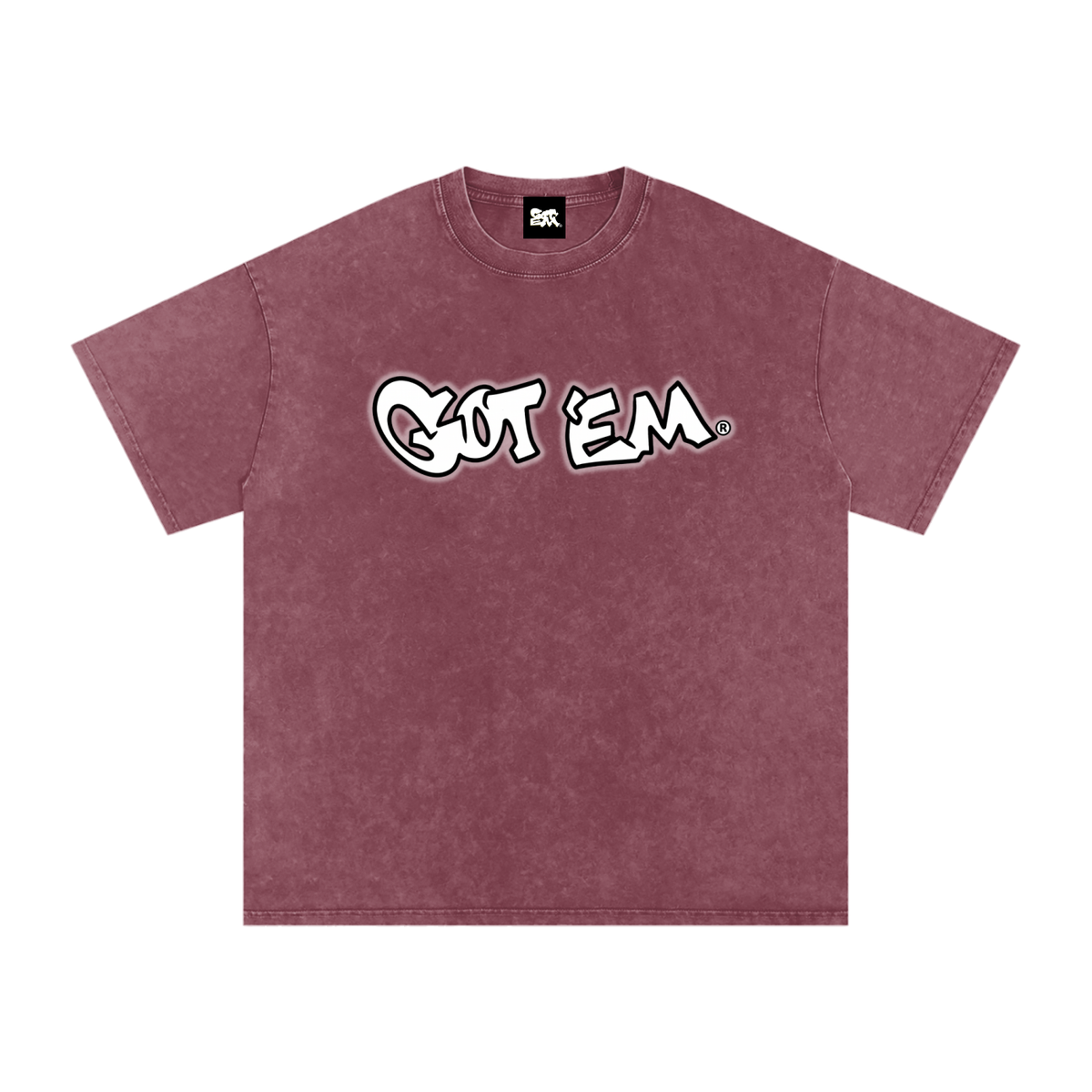 GOT ʻEM® Billboard Snow Washed Oversized Cotton T-Shirt | Unisex