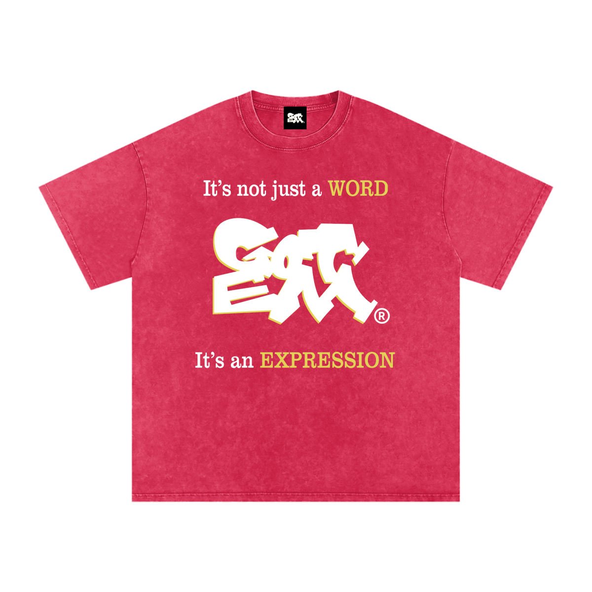GOT ʻEM® Original with Tagline Snow Washed Oversized Cotton T-Shirt | Unisex