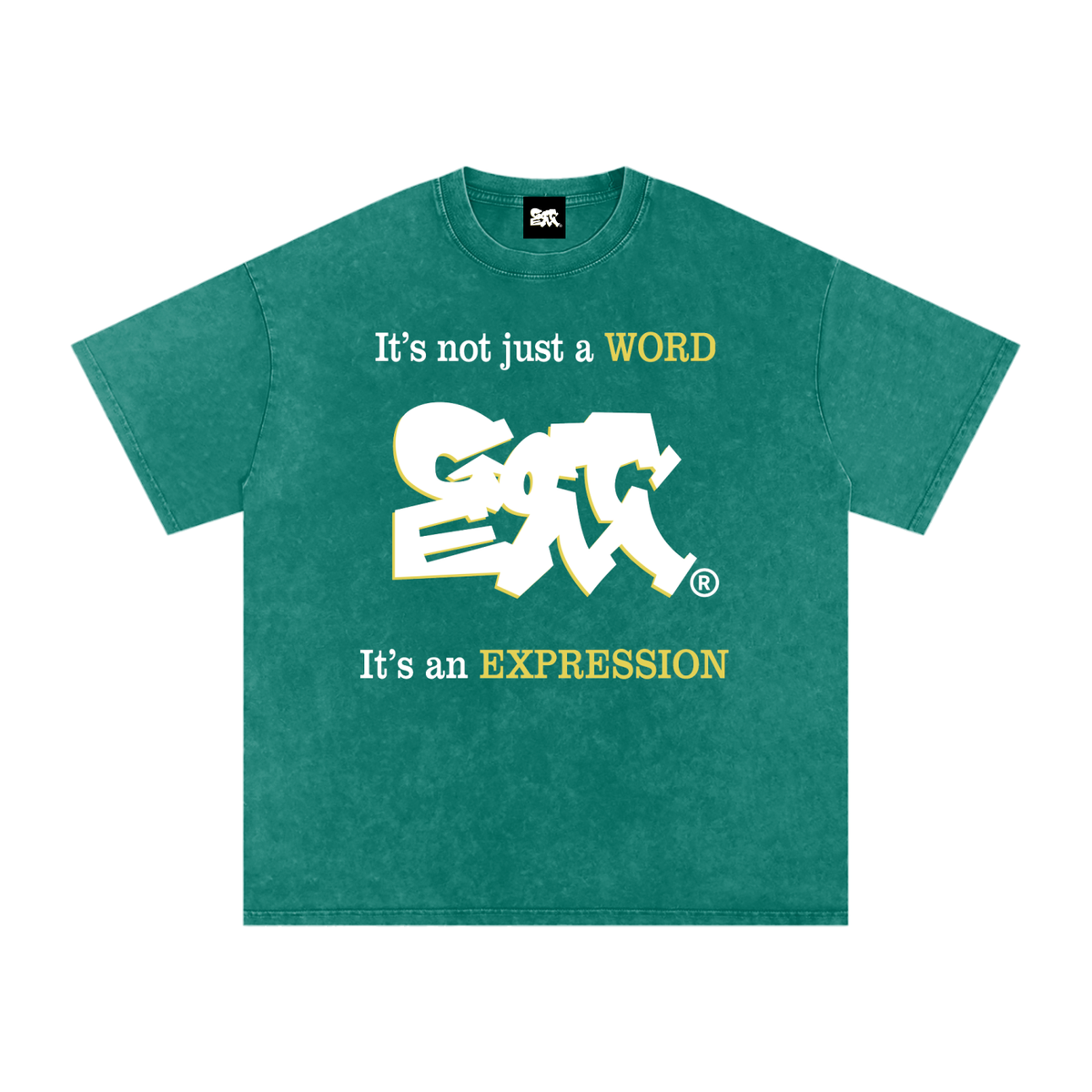 GOT ʻEM® Original with Tagline Snow Washed Oversized Cotton T-Shirt | Unisex