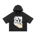 GOT ʻEM® Arizona Description Snow Washed Hooded Boxy T-Shirt | Unisex