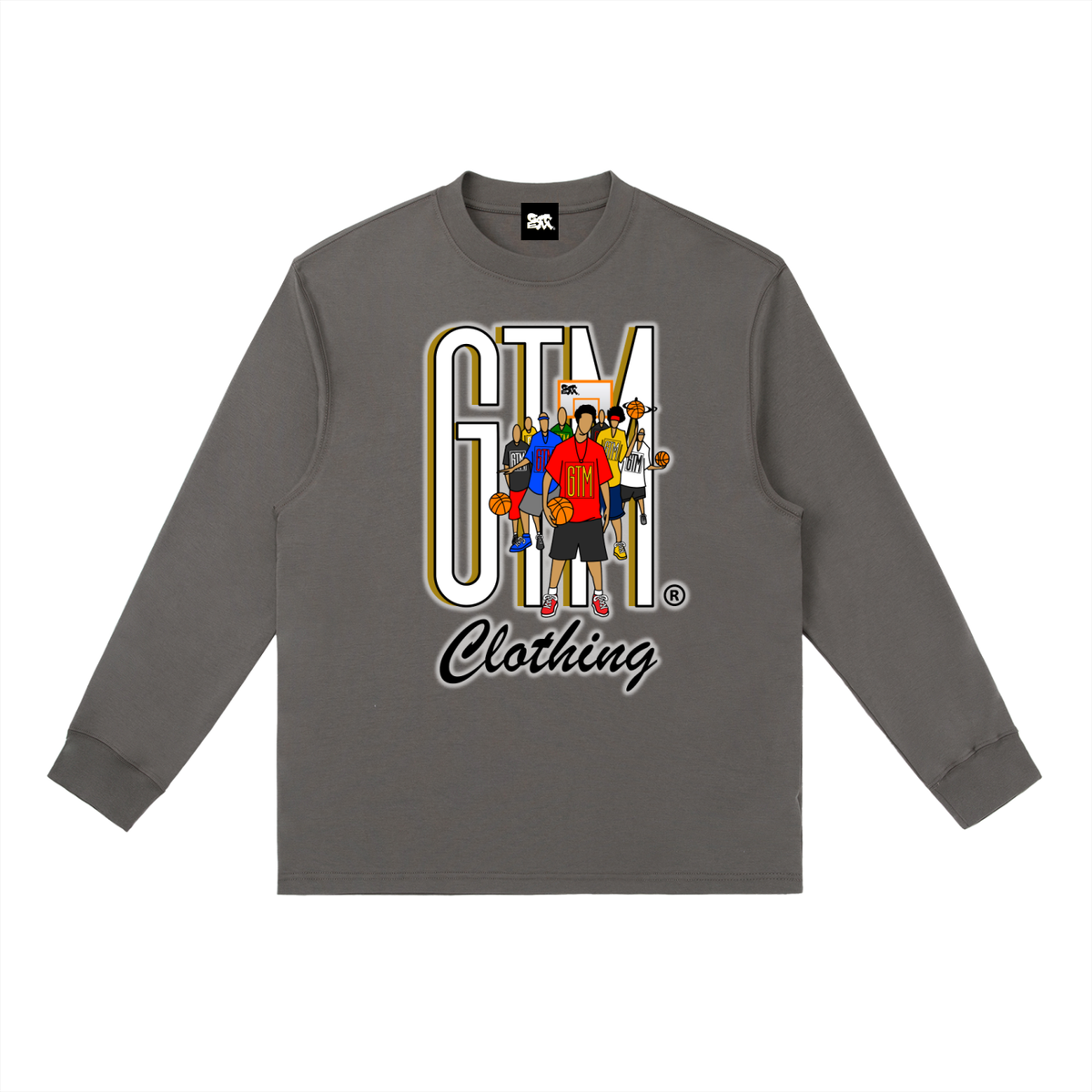 GTM® Shadow Hoopers Crewneck Long Sleeve T-Shirt | Men