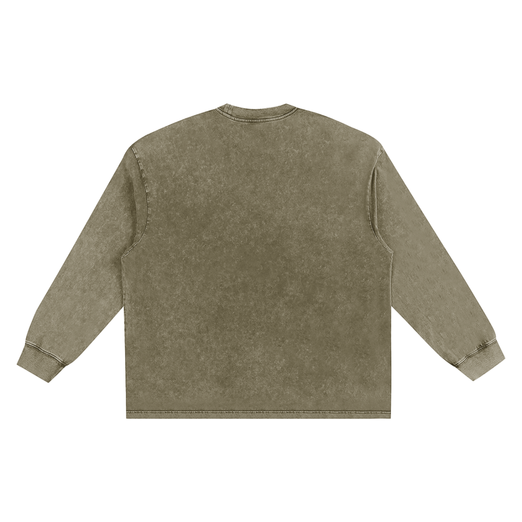 GOT ʻEM® Original Snow Washed Frayed Edge Long Sleeve T-Shirt | Unisex