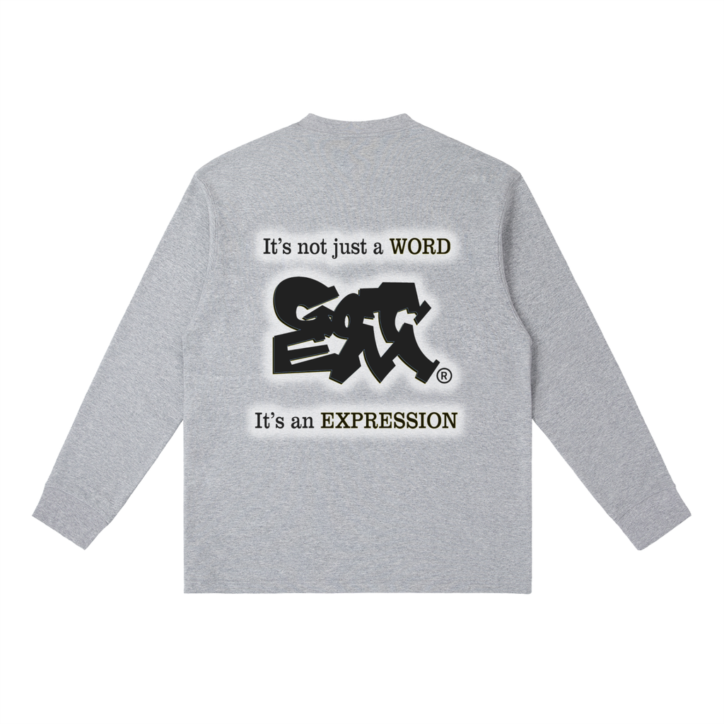 GOT ʻEM Original with Tagline (Glow) Crewneck Long Sleeve T-Shirt | Men