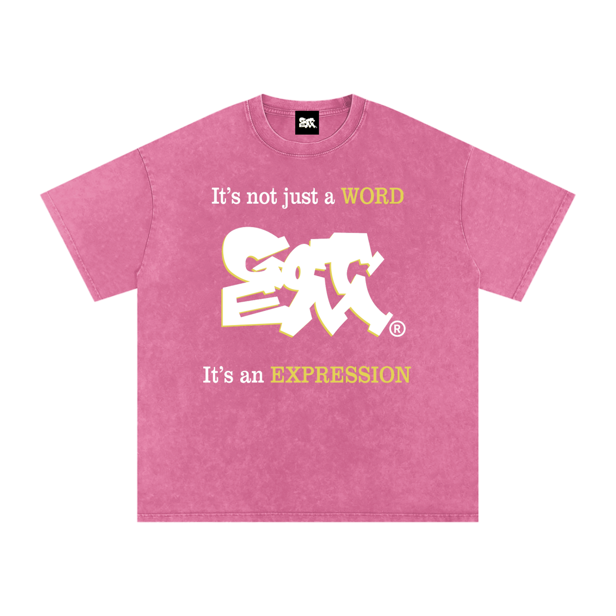 GOT ʻEM® Original with Tagline Snow Washed Oversized Cotton T-Shirt | Unisex