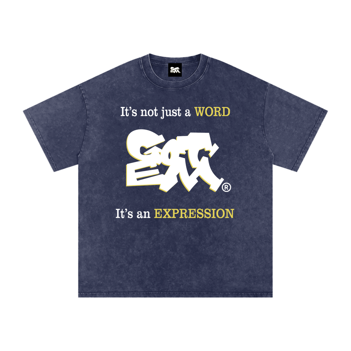 GOT ʻEM® Original with Tagline Snow Washed Oversized Cotton T-Shirt | Unisex