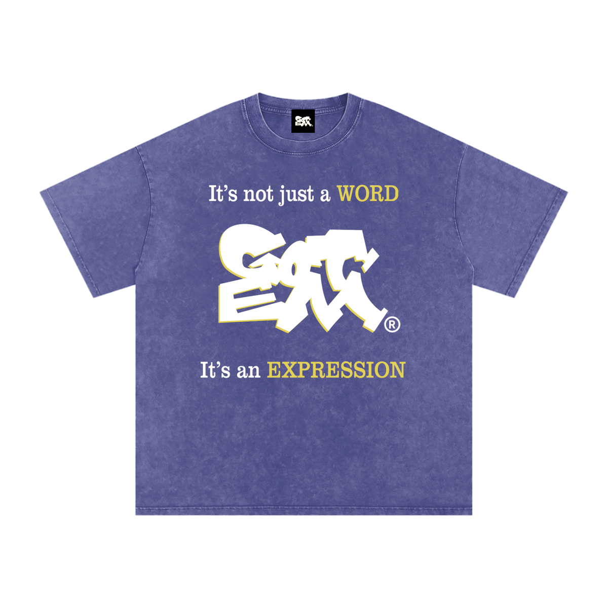 GOT ʻEM® Original with Tagline Snow Washed Oversized Cotton T-Shirt | Unisex