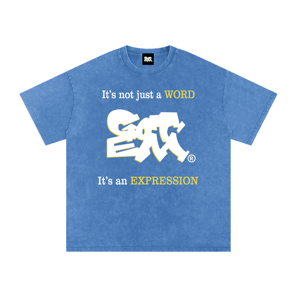 GOT ʻEM® Original with Tagline Snow Washed Oversized Cotton T-Shirt | Unisex