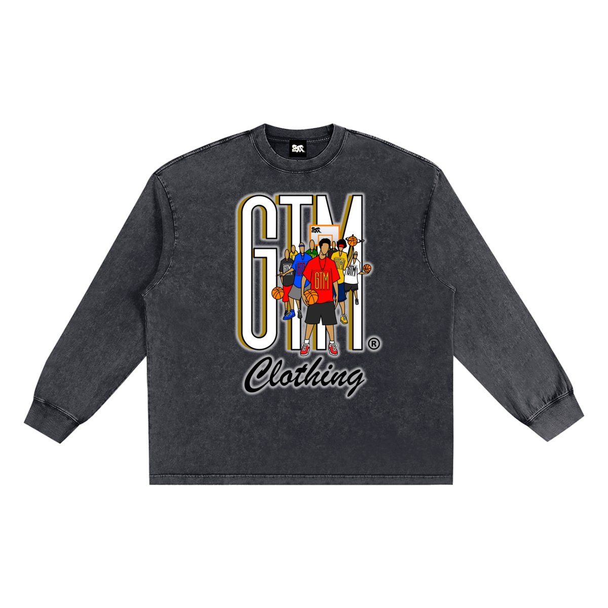 GTM® Shadow Hoopers Snow Washed Frayed Edge T-Shirt | Unisex