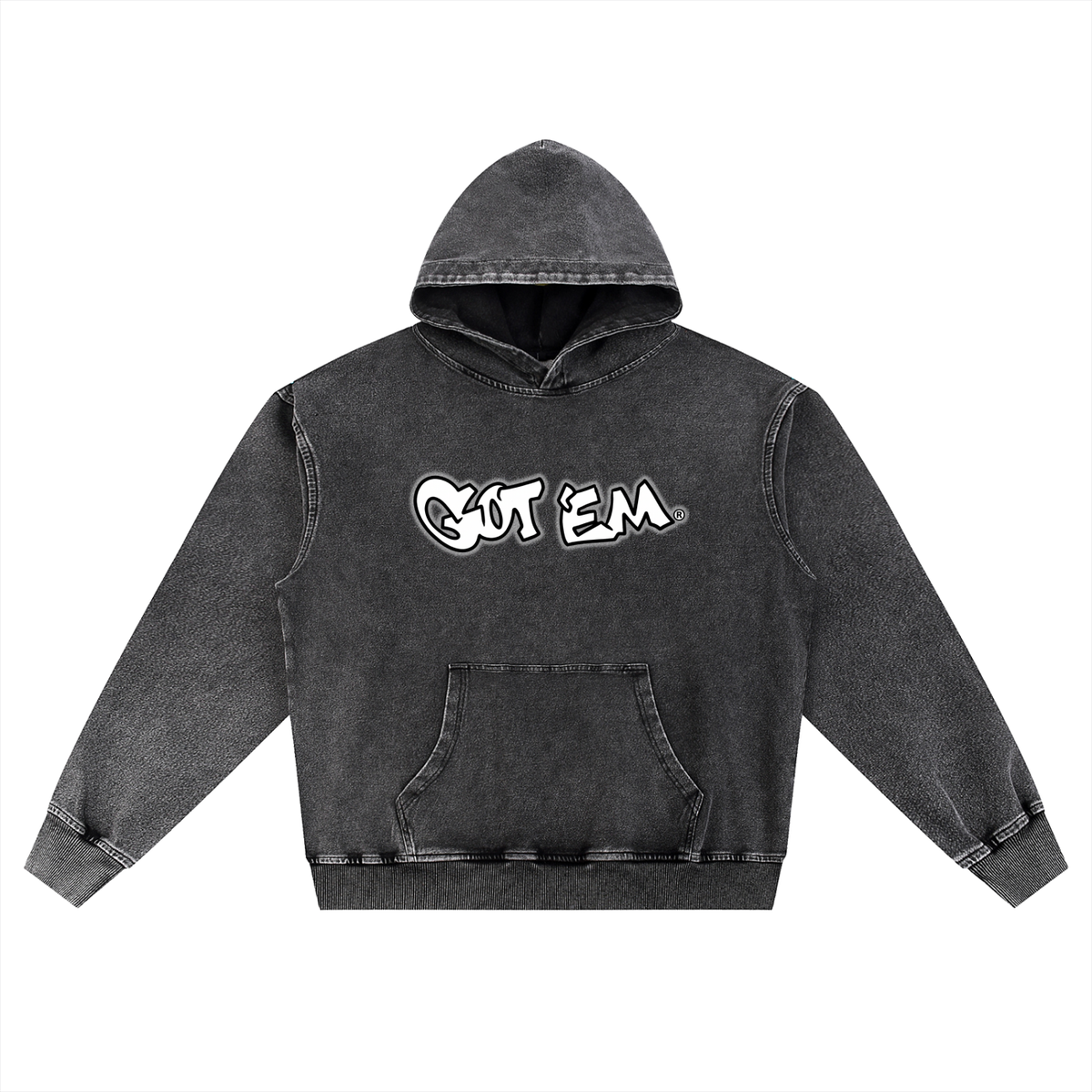 GOT ʻEM® Billboard Snow Wash Oversized Hoodie | Unisex
