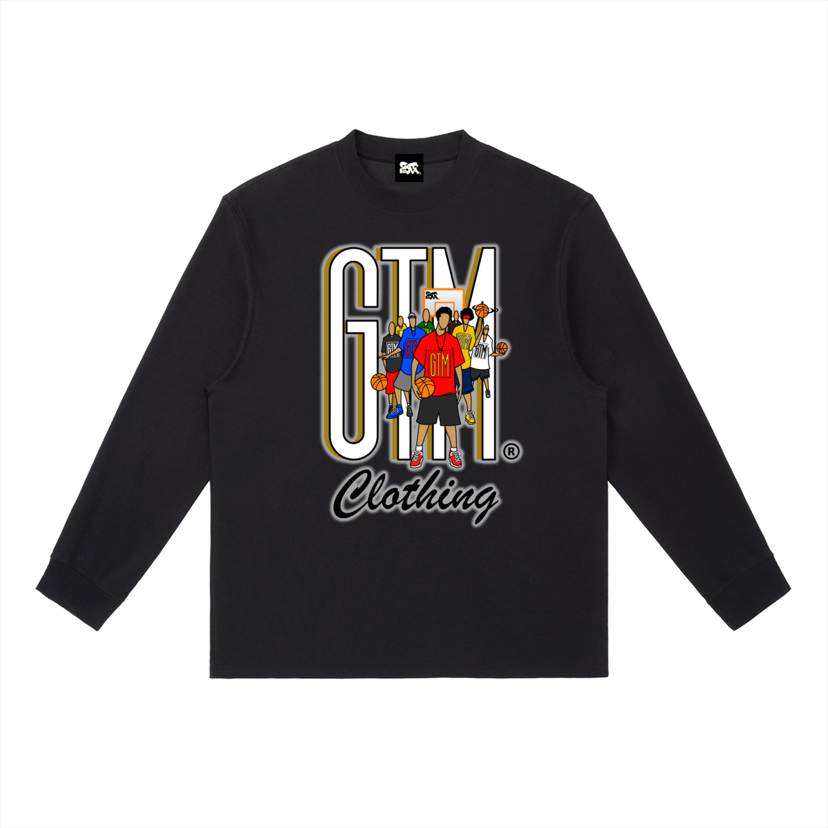 GTM® Shadow Hoopers Crewneck Long Sleeve T-Shirt | Men