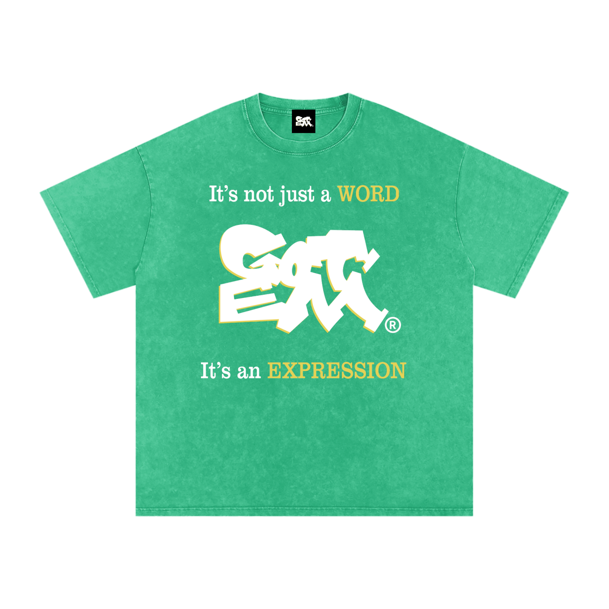 GOT ʻEM® Original with Tagline Snow Washed Oversized Cotton T-Shirt | Unisex