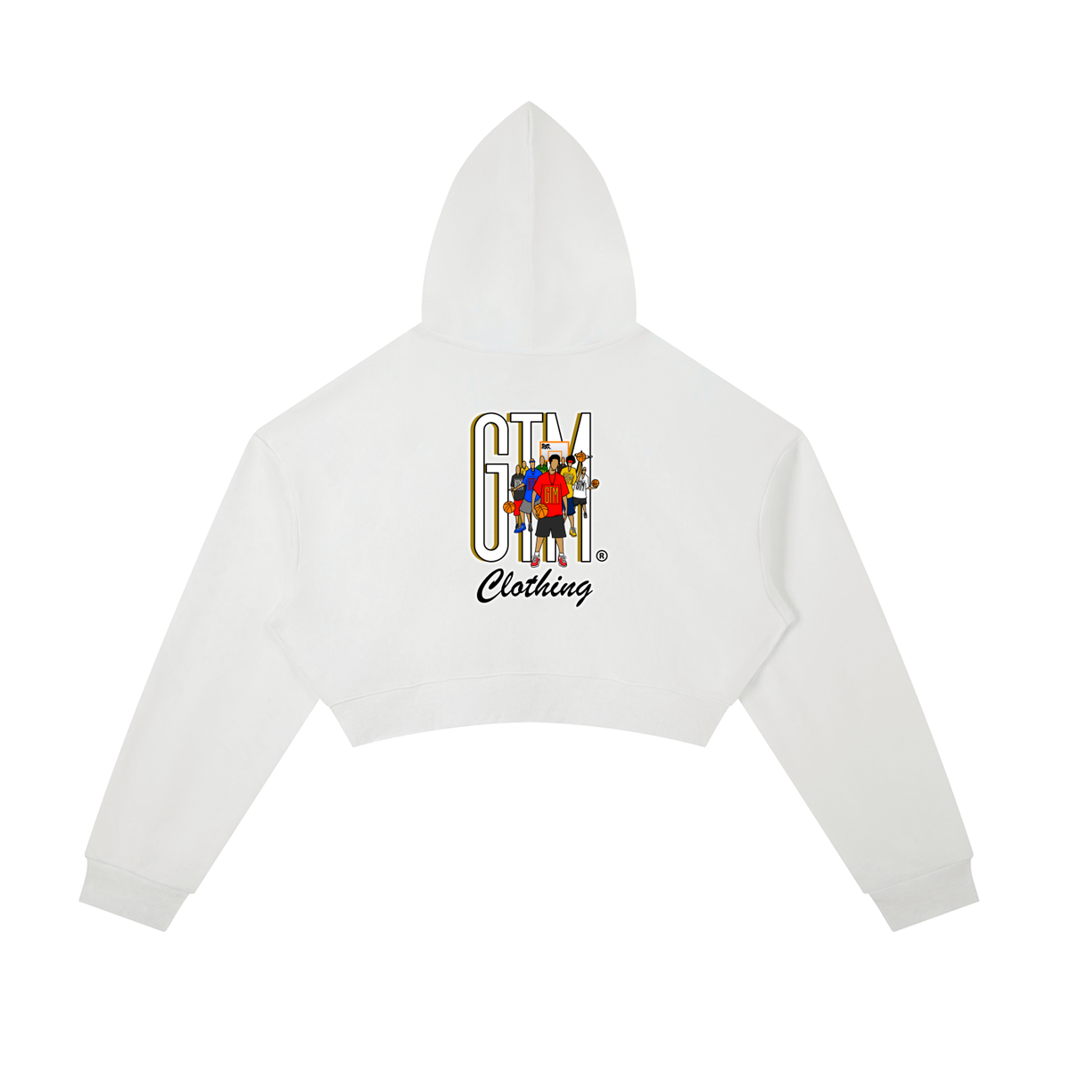 GTM® Shadow Hoopers Cropped Zip-Up Hoodie | Women