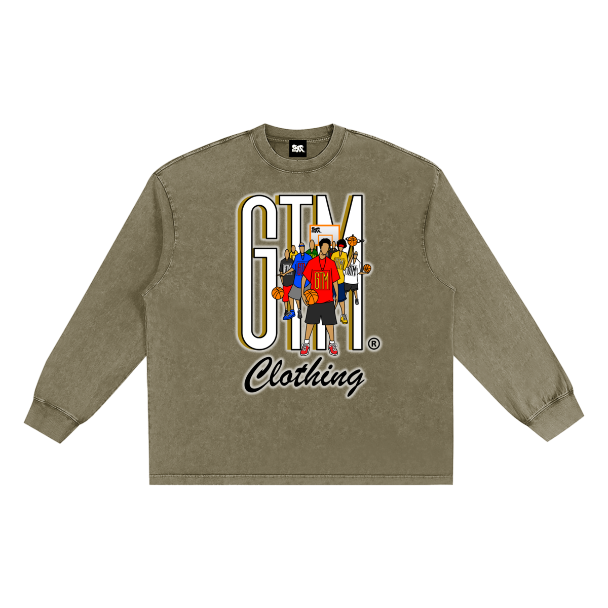 GTM® Shadow Hoopers Snow Washed Frayed Edge T-Shirt | Unisex