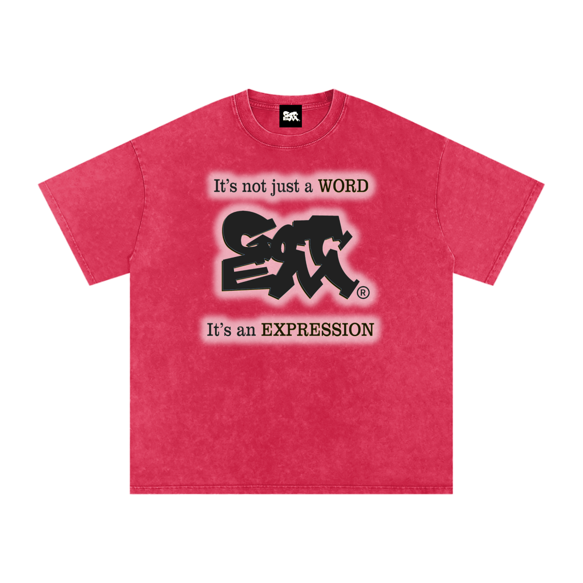 GOT ʻEM® Original with Tagline (Glow) Snow Washed Oversized Cotton T-Shirt | Unisex