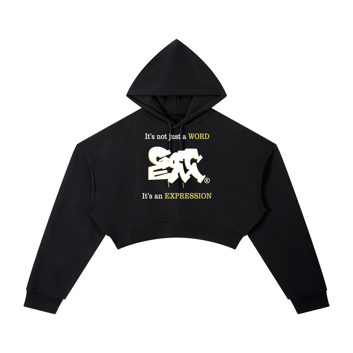 GOT ʻEM® Original with Tagline Cropped Hoodie | Women