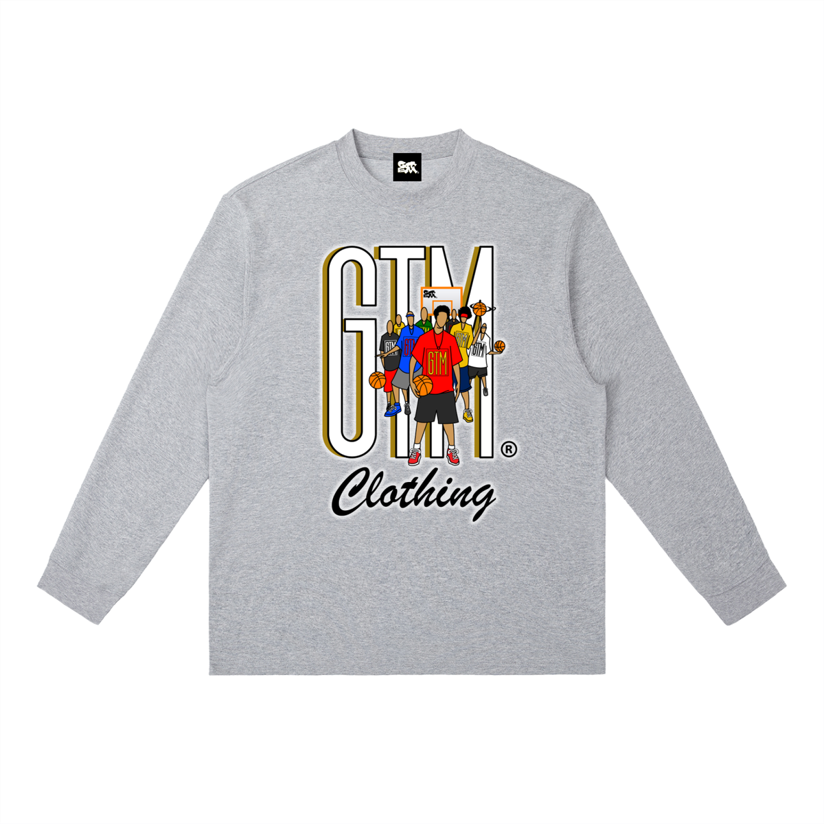 GTM® Shadow Hoopers Crewneck Long Sleeve T-Shirt | Men