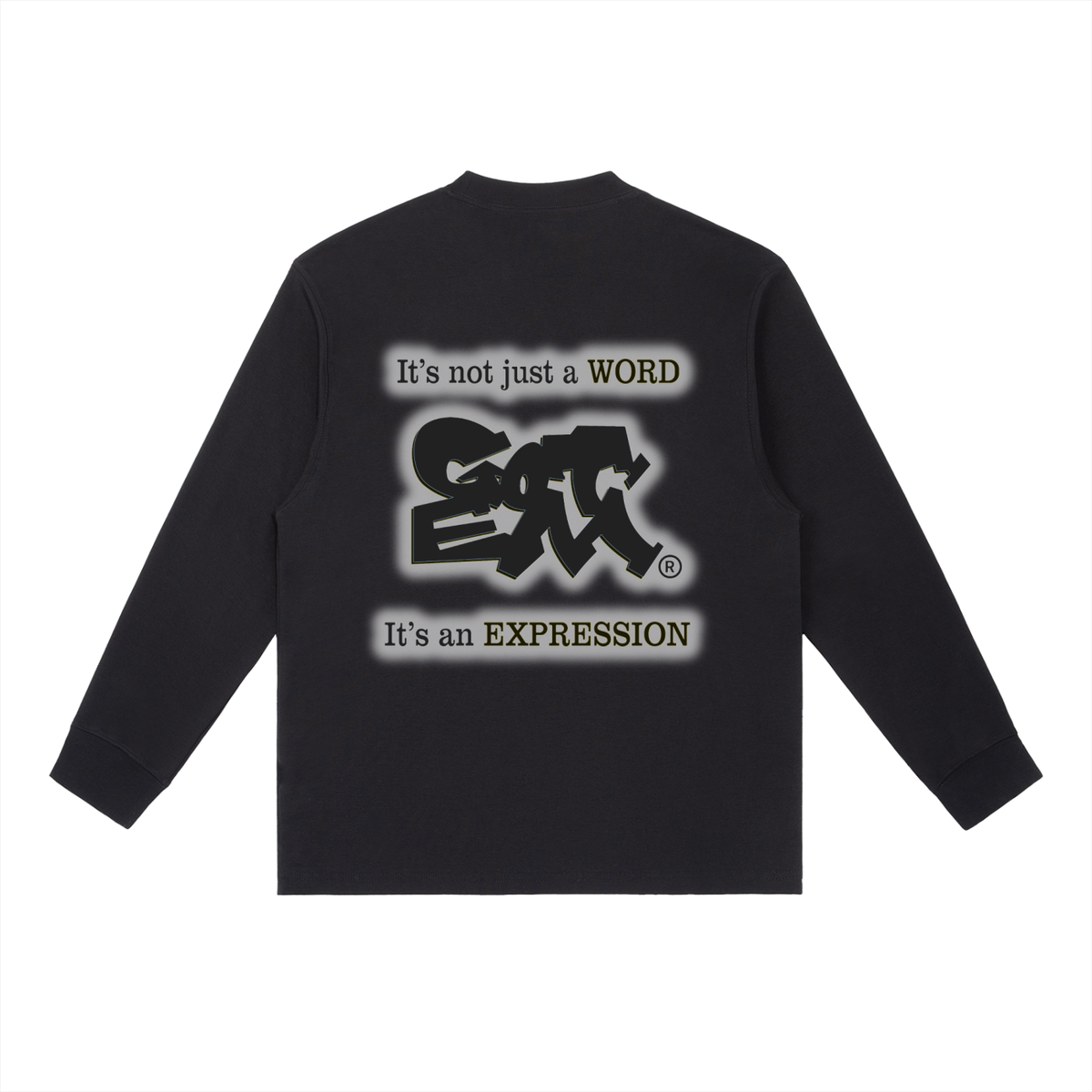GOT ʻEM Original with Tagline (Glow) Crewneck Long Sleeve T-Shirt | Men