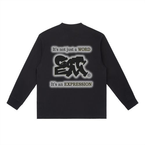 GOT ʻEM Original with Tagline (Glow) Crewneck Long Sleeve T-Shirt | Men