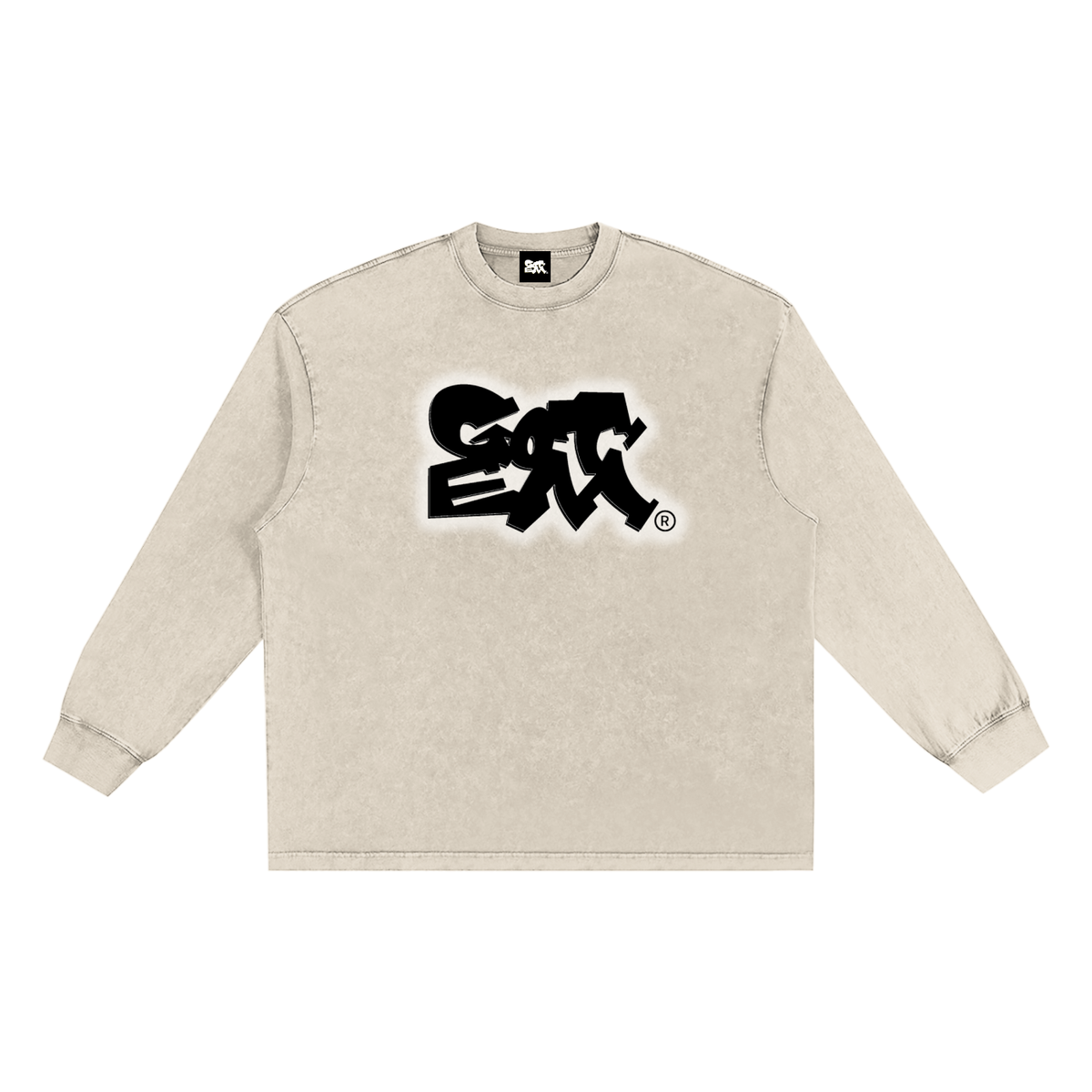 GOT ʻEM® Original (Glow) Snow Washed Frayed Edge Long Sleeve T-Shirt | Unisex