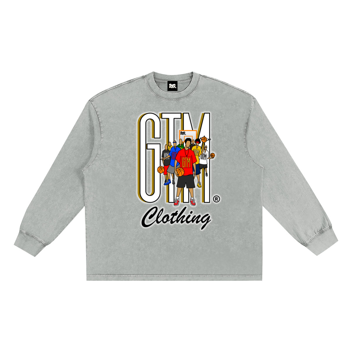 GTM® Shadow Hoopers Snow Washed Frayed Edge T-Shirt | Unisex