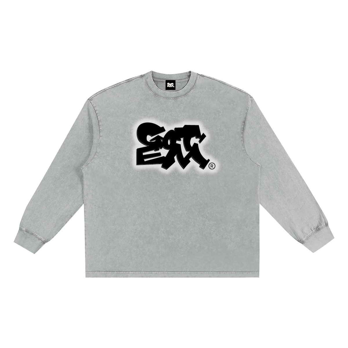 GOT ʻEM® Original (Glow) Snow Washed Frayed Edge Long Sleeve T-Shirt | Unisex