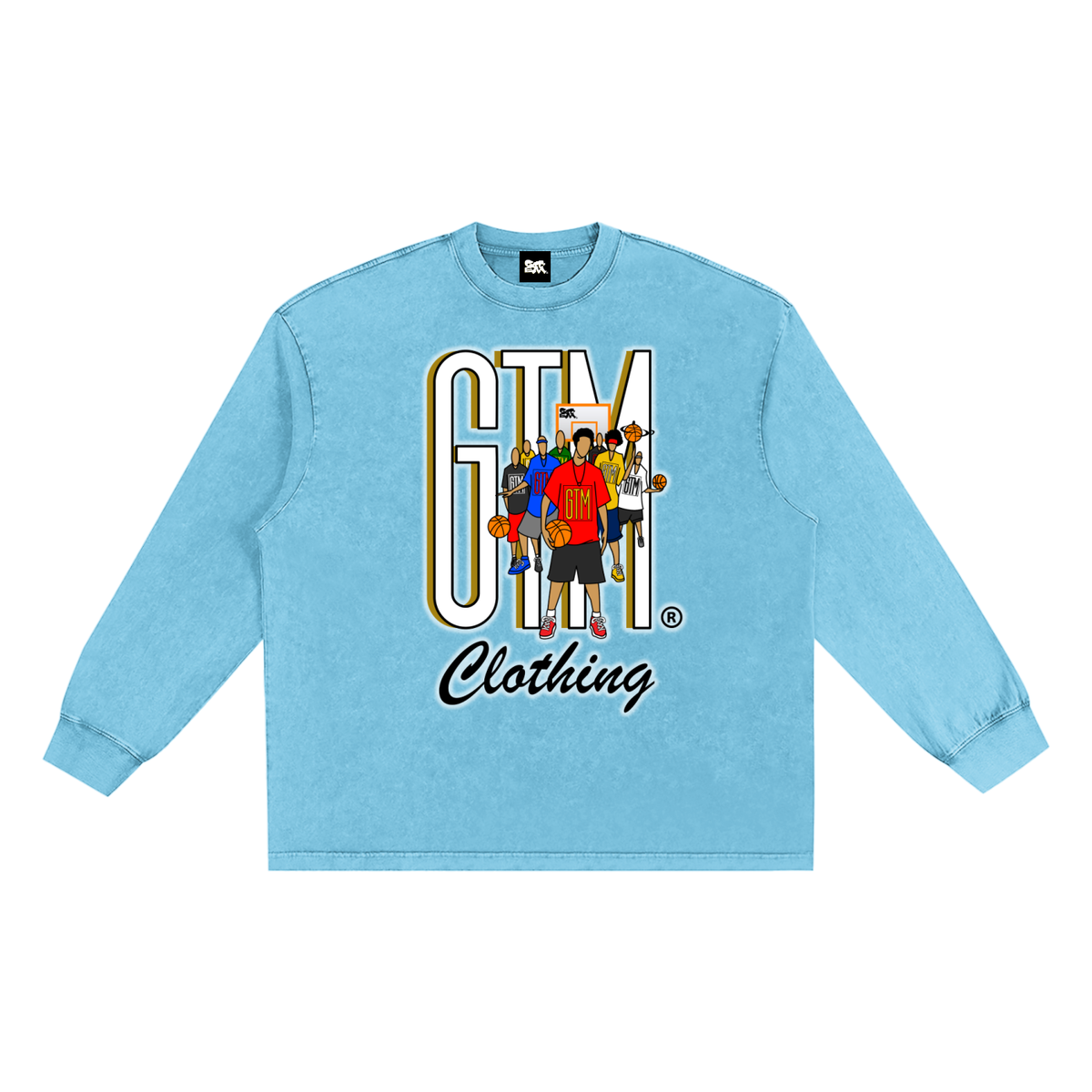 GTM® Shadow Hoopers Snow Washed Frayed Edge T-Shirt | Unisex