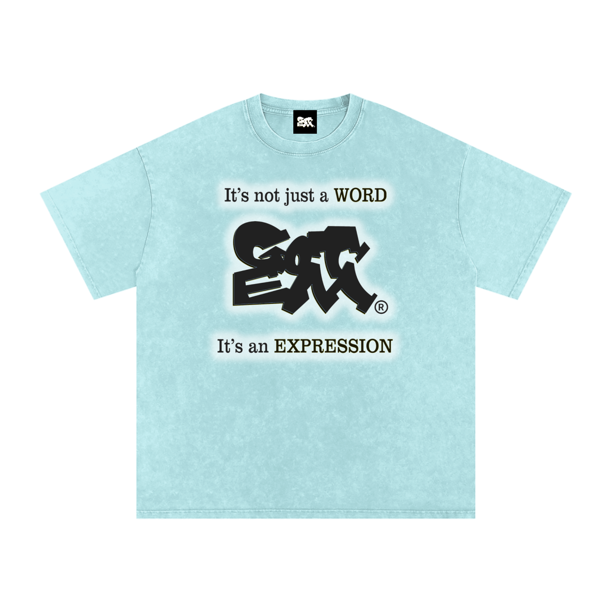 GOT ʻEM® Original with Tagline (Glow) Snow Washed Oversized Cotton T-Shirt | Unisex