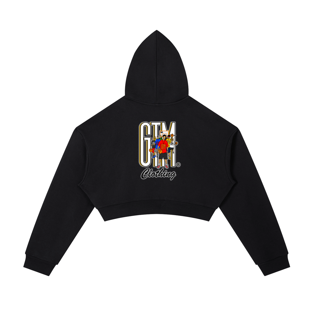 GTM® Shadow Hoopers Cropped Zip-Up Hoodie | Women