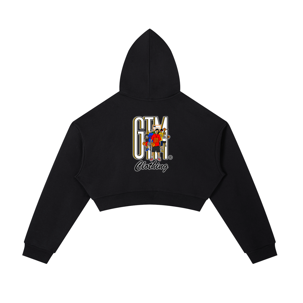 GTM® Shadow Hoopers Cropped Zip-Up Hoodie | Women