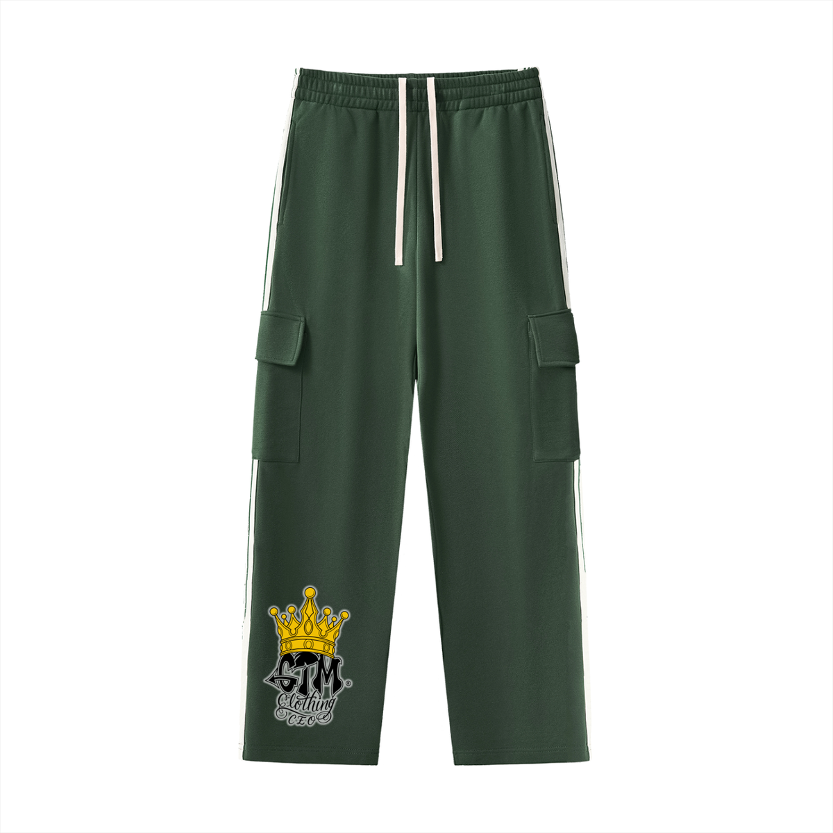 GTM® Crown Side Stripe Straight-Leg Pants | Unisex