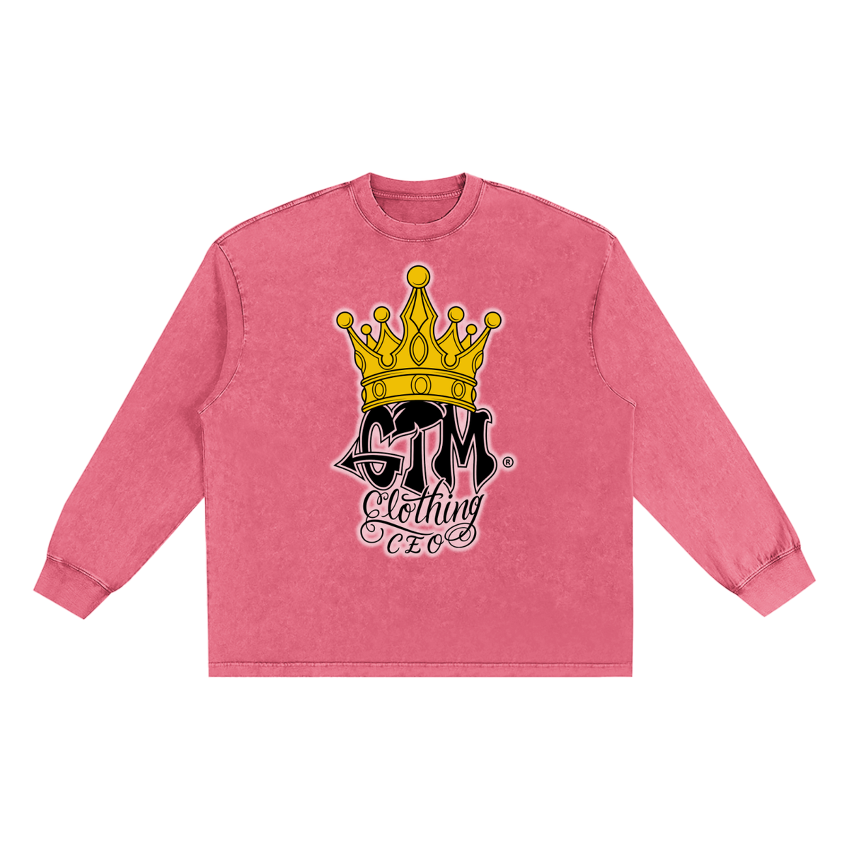 GTM® Crown Snow Washed Frayed Edge T-Shirt | Unisex