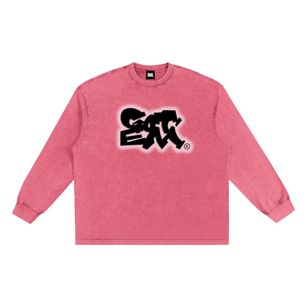 GOT ʻEM® Original (Glow) Snow Washed Frayed Edge Long Sleeve T-Shirt | Unisex