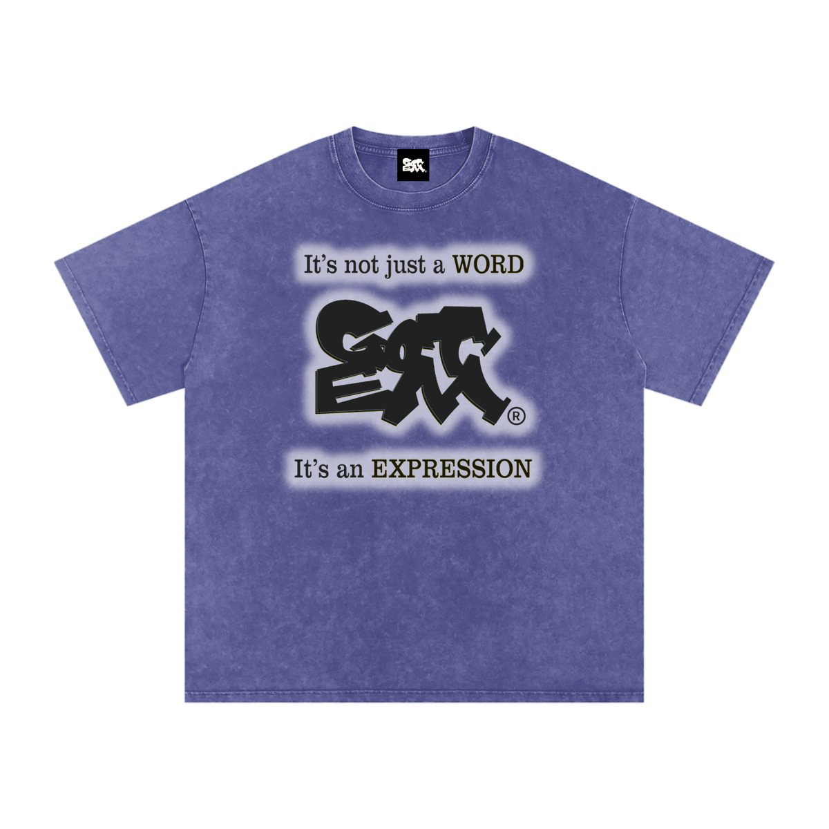 GOT ʻEM® Original with Tagline (Glow) Snow Washed Oversized Cotton T-Shirt | Unisex