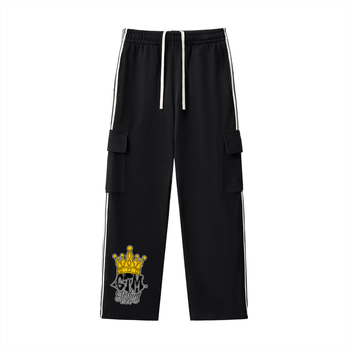 GTM® Crown Side Stripe Straight-Leg Pants | Unisex