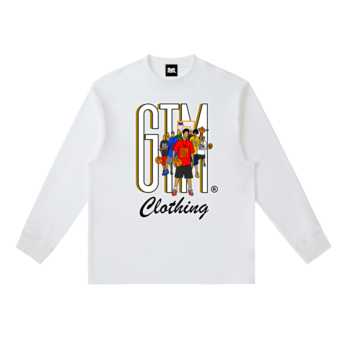 GTM® Shadow Hoopers Crewneck Long Sleeve T-Shirt | Men