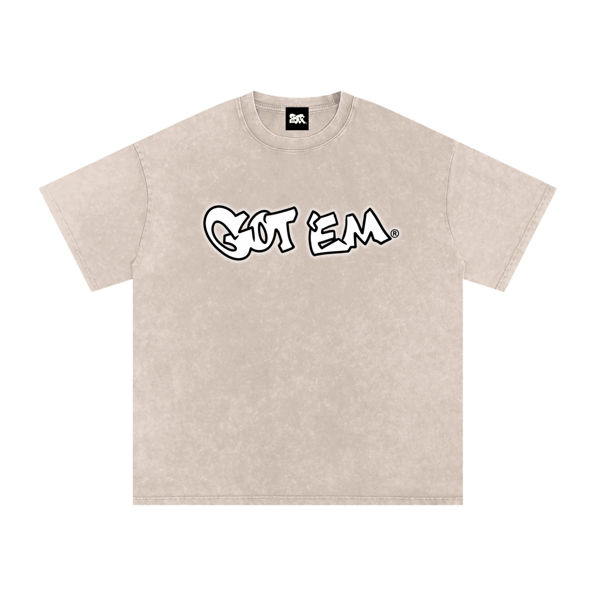 GOT ʻEM® Billboard Snow Washed Oversized Cotton T-Shirt | Unisex
