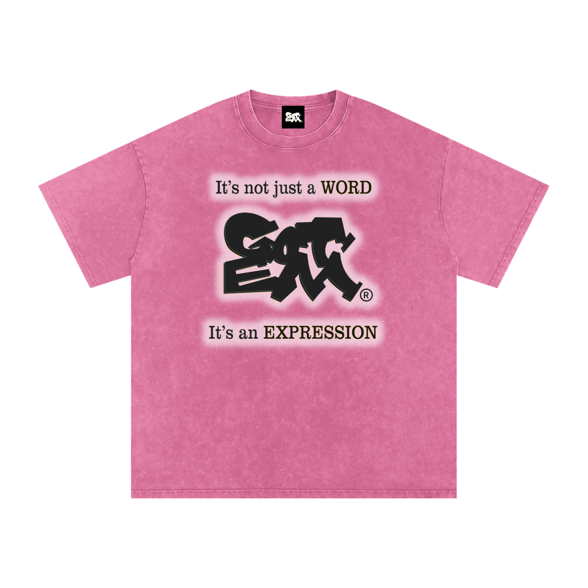 GOT ʻEM® Original with Tagline (Glow) Snow Washed Oversized Cotton T-Shirt | Unisex