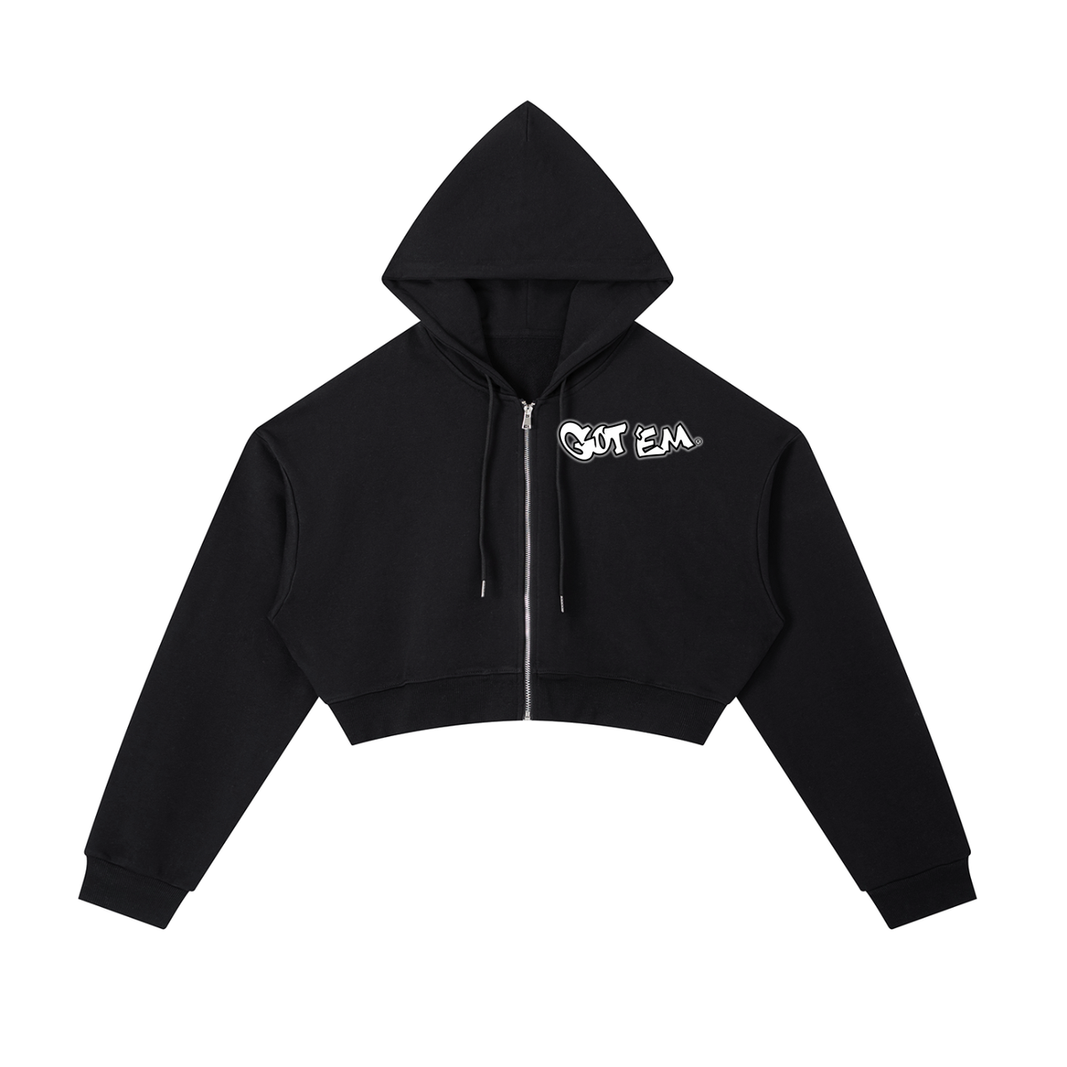 GOT ʻEM® Billboard Cropped Zip-Up Hoodie | Women