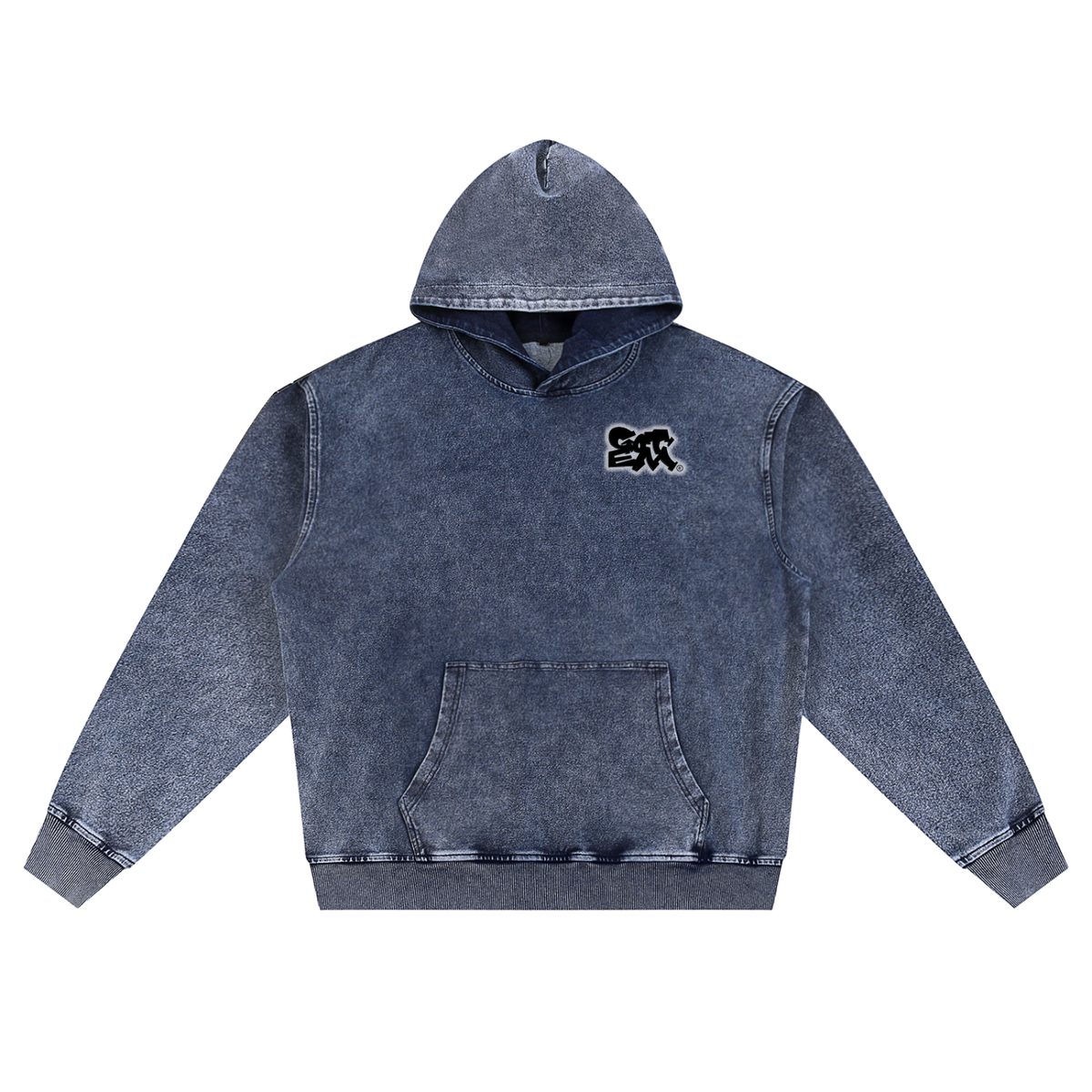 GOT ʻEM® Original with Tagline (Glow) Snow Wash Oversized Hoodie | Unisex