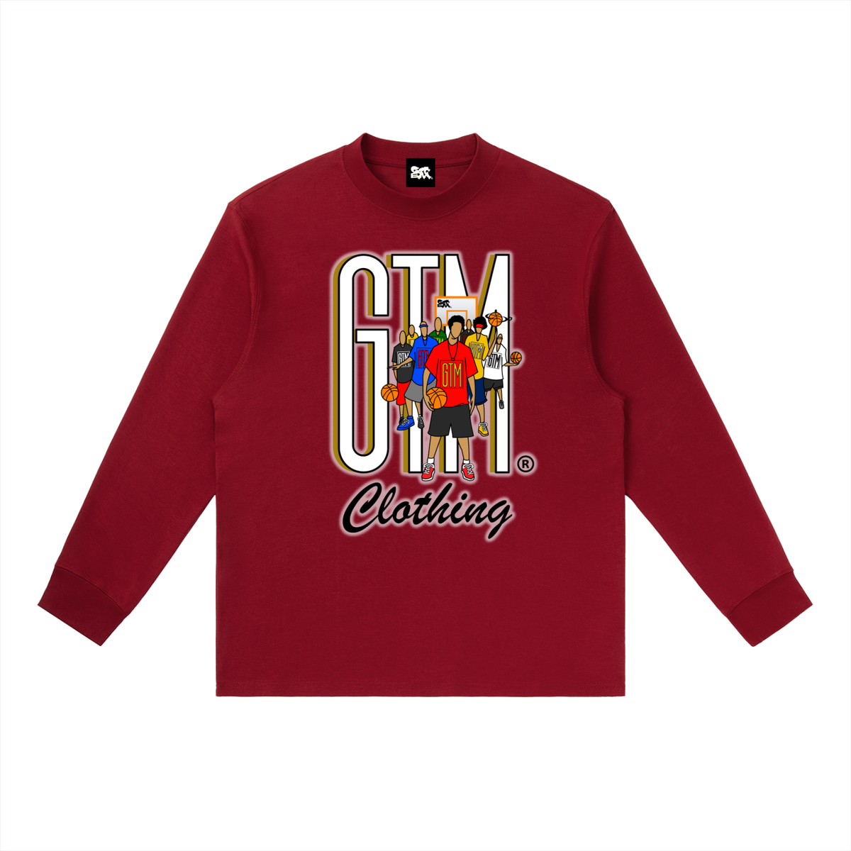 GTM® Shadow Hoopers Crewneck Long Sleeve T-Shirt | Men