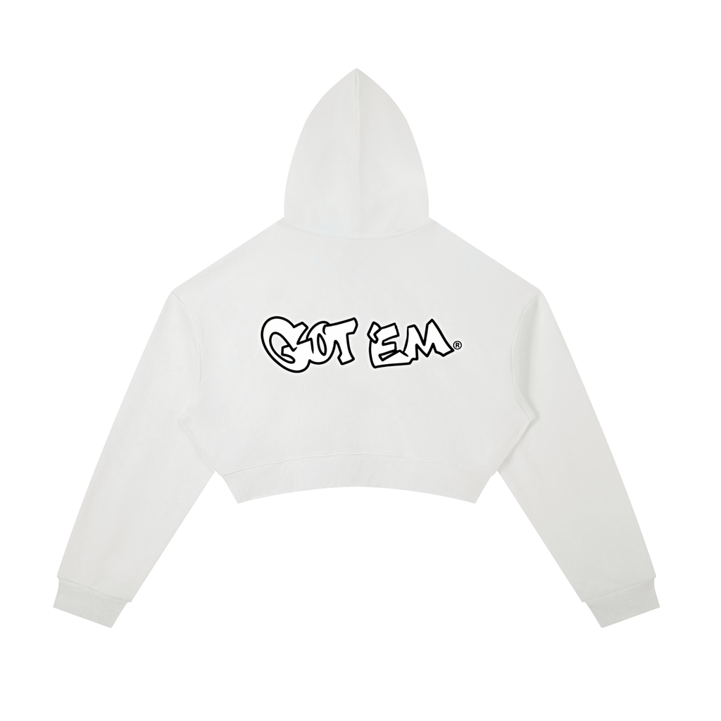 GOT ʻEM® Billboard Cropped Zip-Up Hoodie | Women