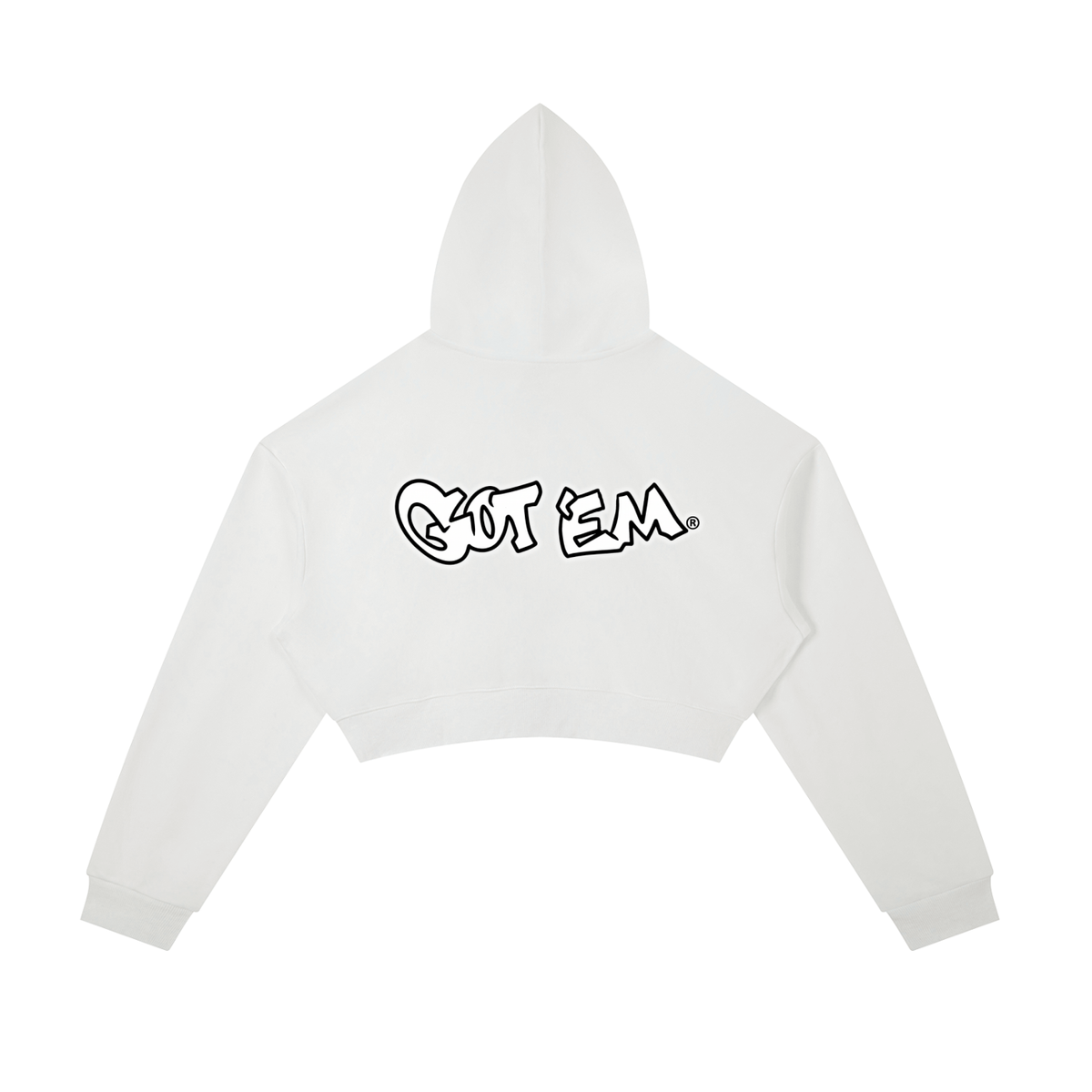 GOT ʻEM® Billboard Cropped Zip-Up Hoodie | Women